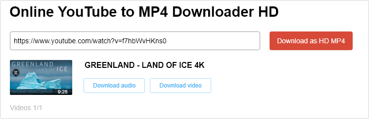 online YouTube downloader MP4